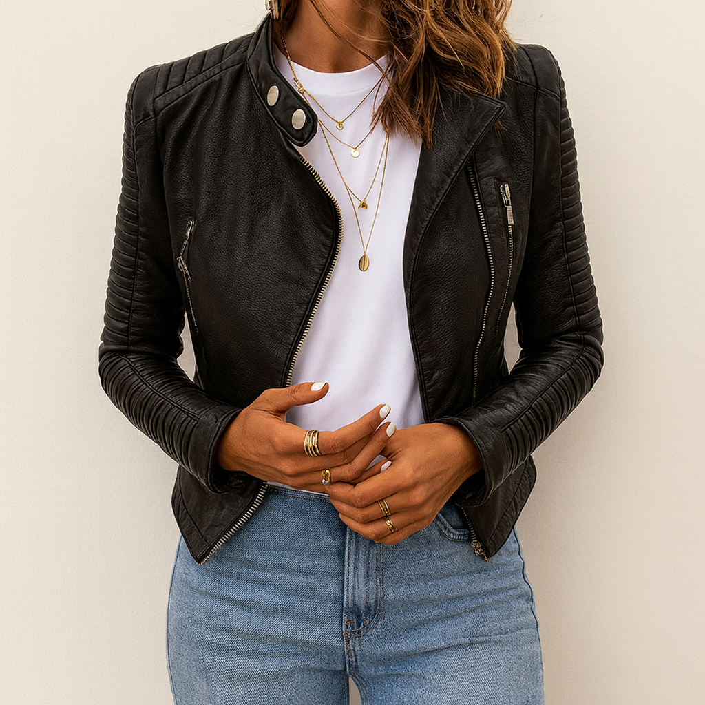 Marta™ | Elegante Lederjacke