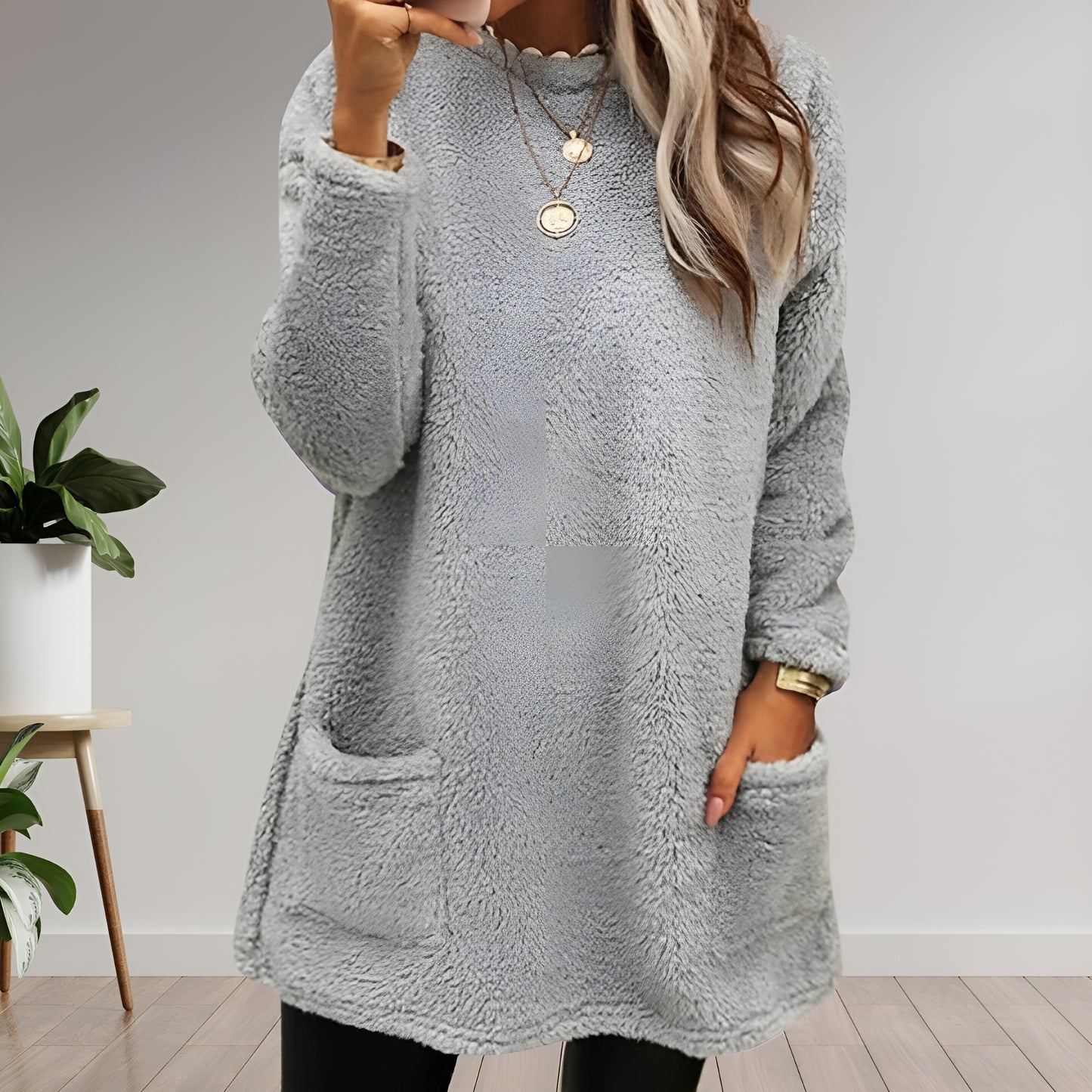 Nora™ | Fleece-Pullover mit Taschen