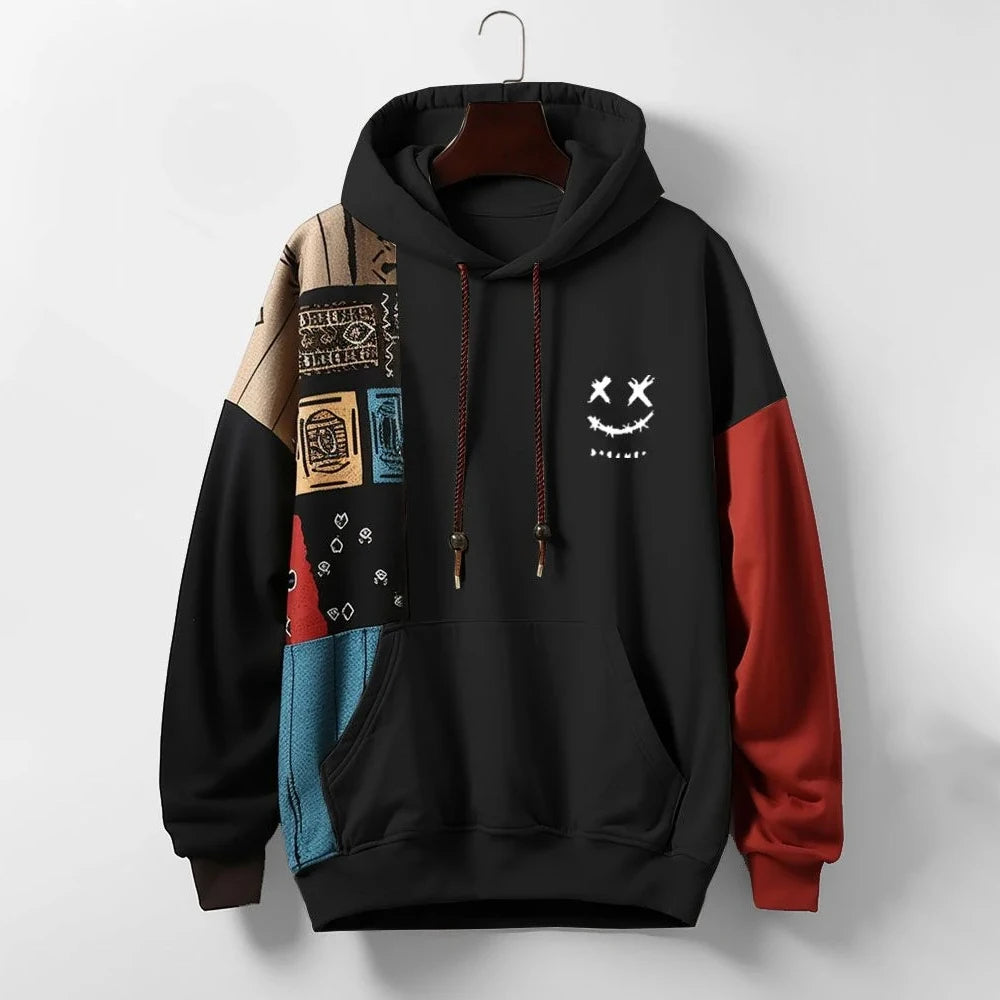 Max™ | Coole Patchwork-Hoodie