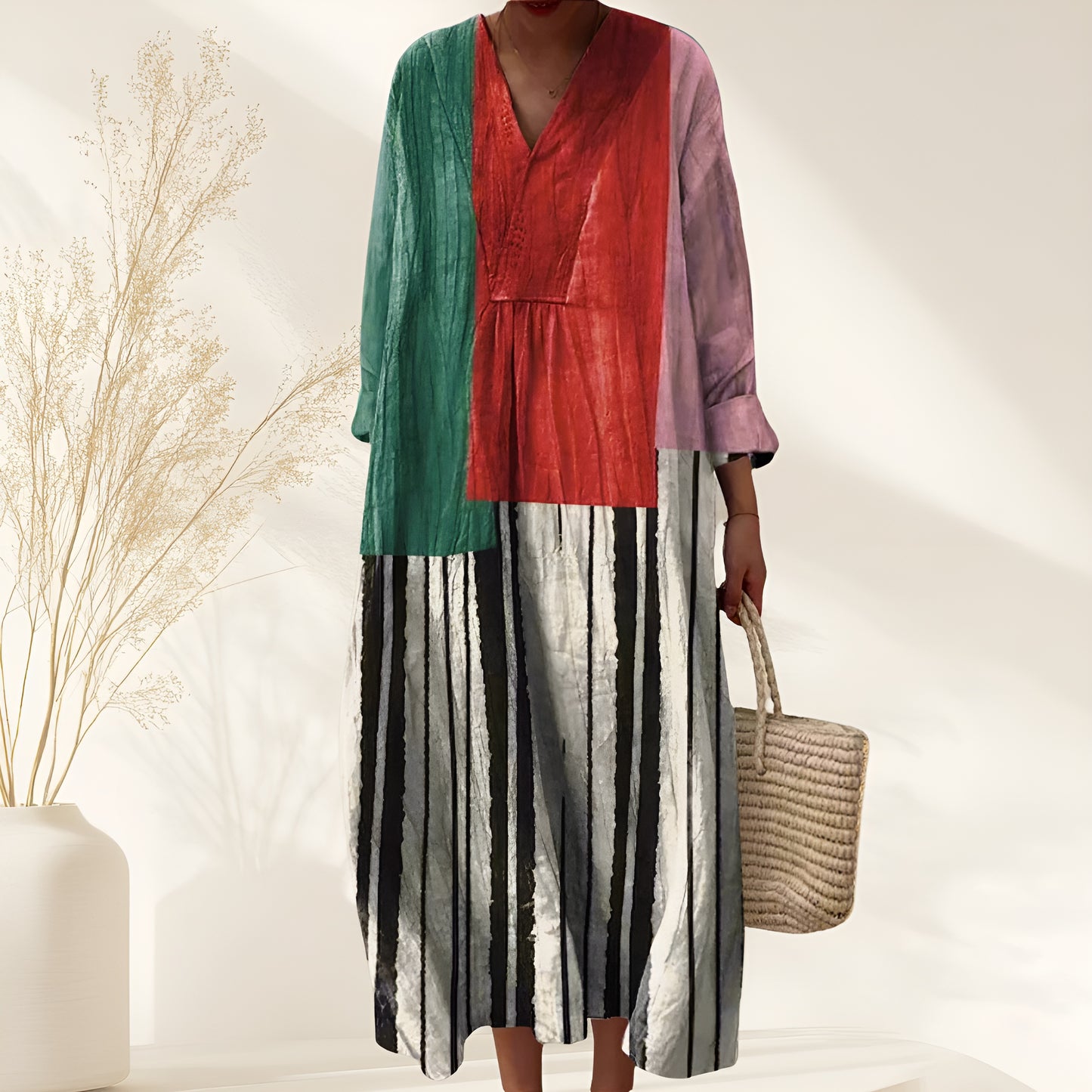 Amalia™ | Elegantes Kleid mit geometrischem Design
