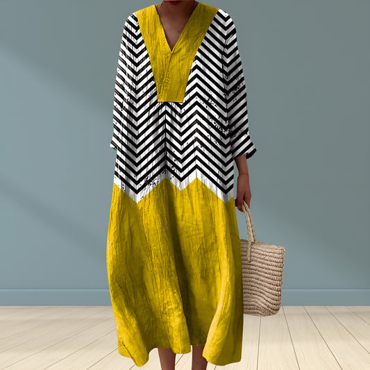 Carola™ | Stilvolles Geometrisches Kleid