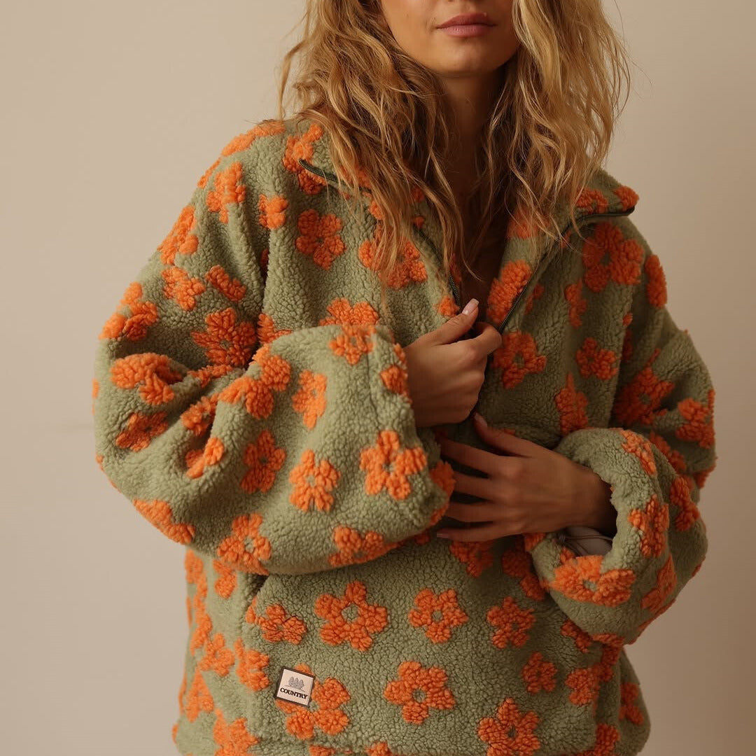 Daisy Bloom™ | Ultra-weicher Sherpa-Pullover