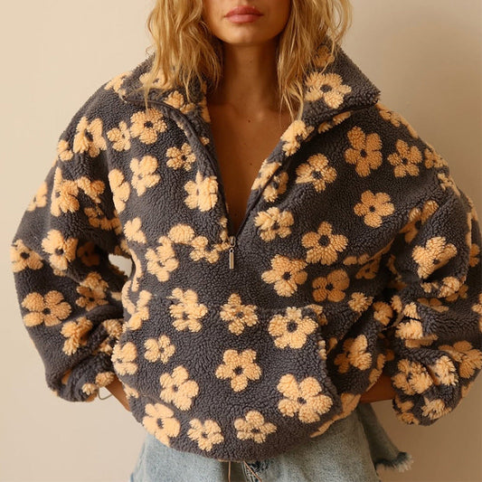 Daisy Bloom™ | Ultra-weicher Sherpa-Pullover