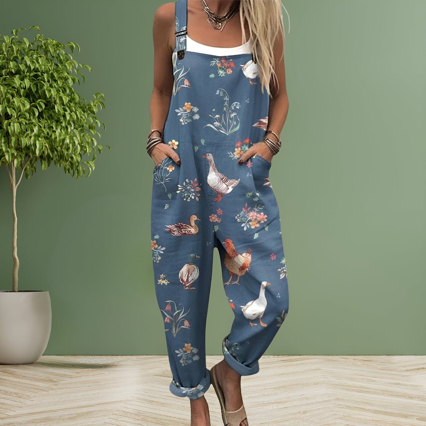 Leni™ | Bequemer Jumpsuit im Bauernhof-Stil