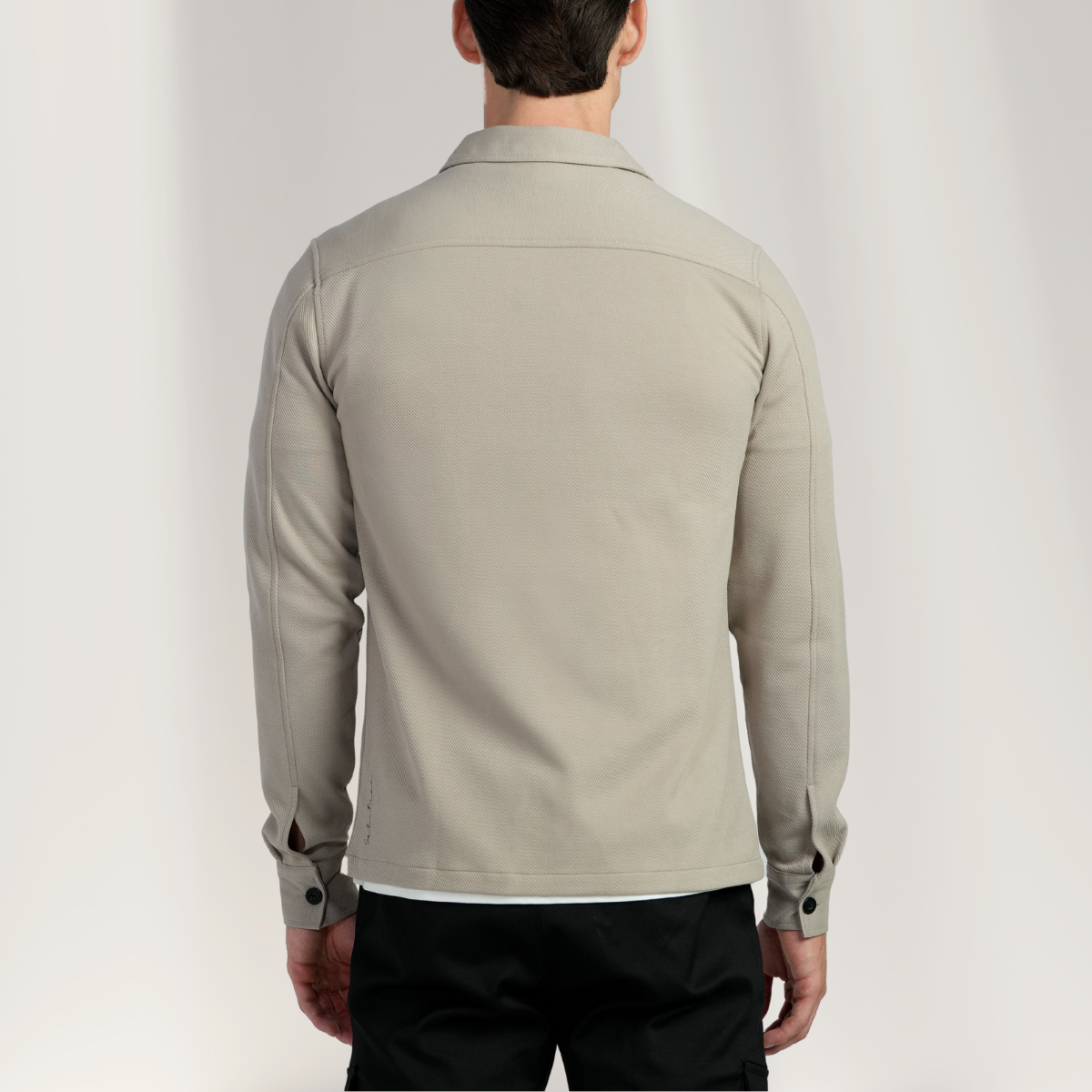 Leon™ | Overshirt mit Reißverschluss in Elfenbeinweiß