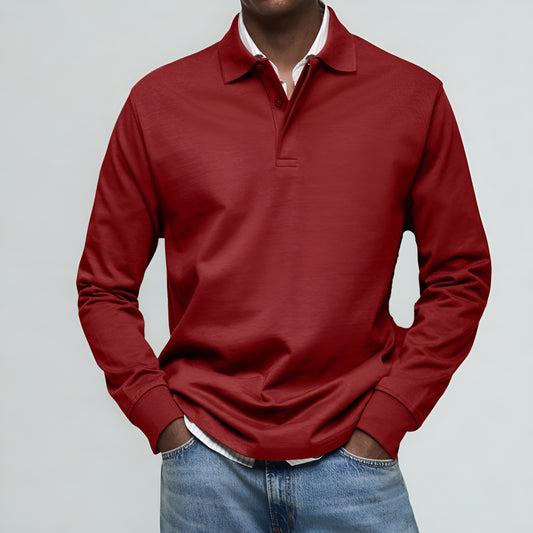 Lorenzo™ | Luxus-Poloshirt mit langen Ärmeln