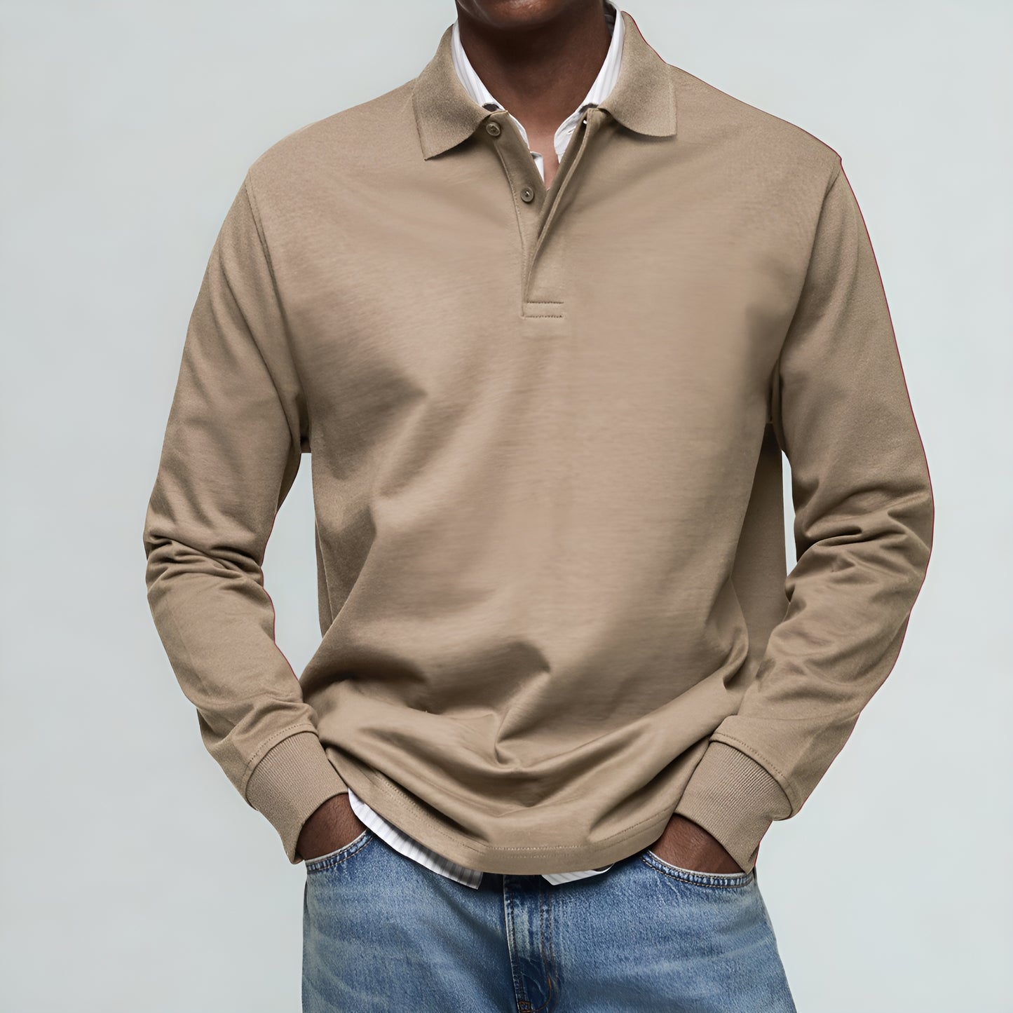 Lorenzo™ | Luxus-Poloshirt mit langen Ärmeln