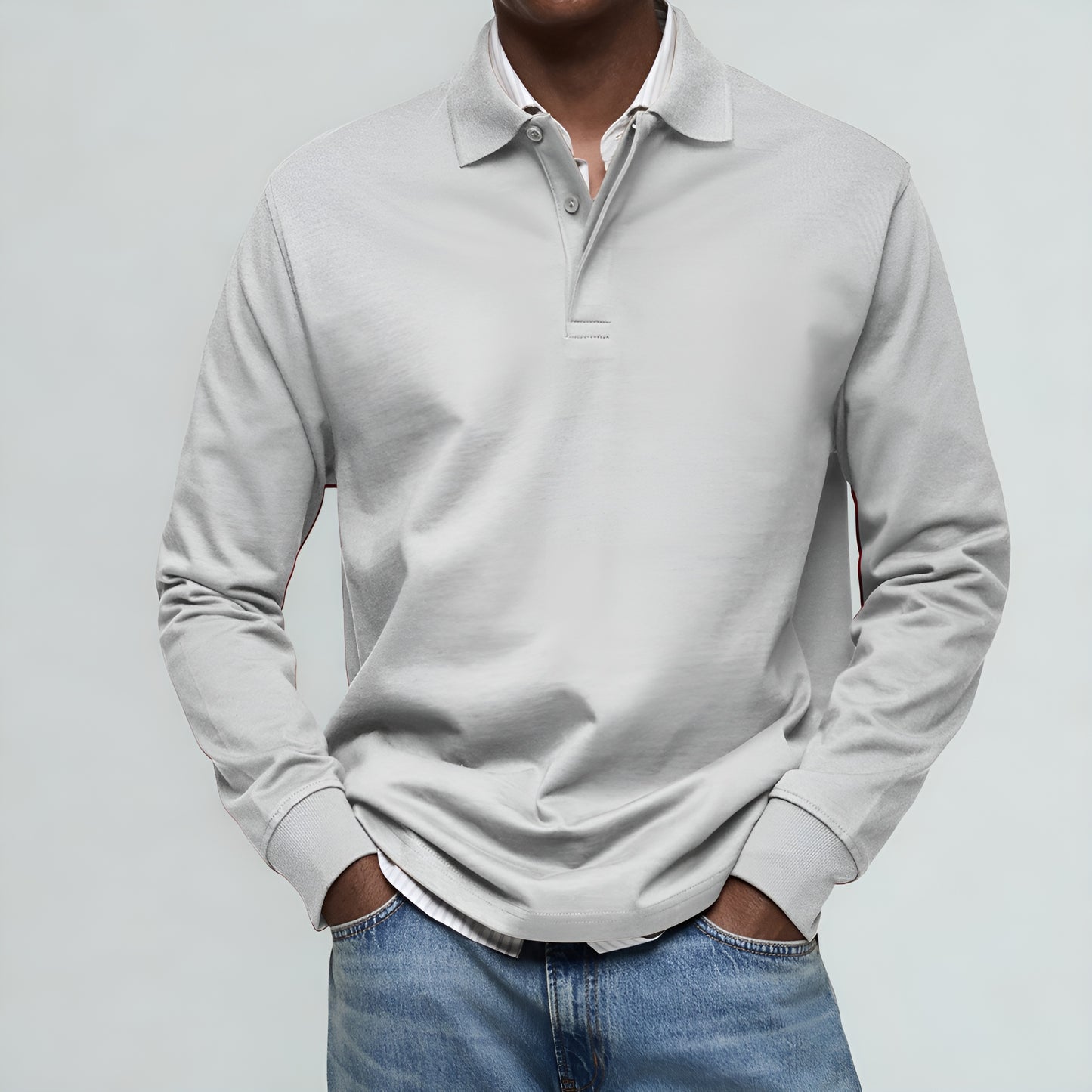 Lorenzo™ | Luxus-Poloshirt mit langen Ärmeln