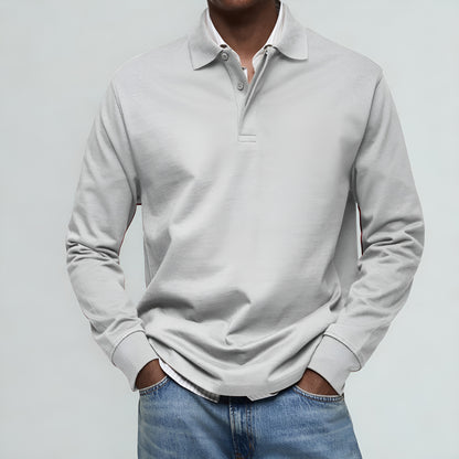 Lorenzo™ | Luxus-Poloshirt mit langen Ärmeln