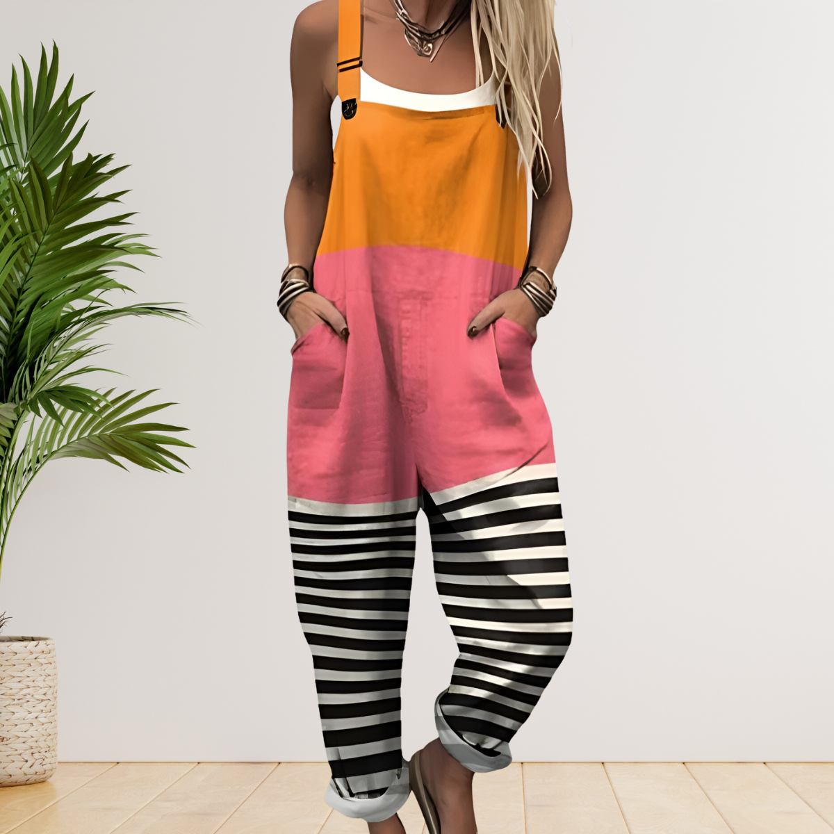 Lya™ | Leichter Vintage‑Jumpsuit