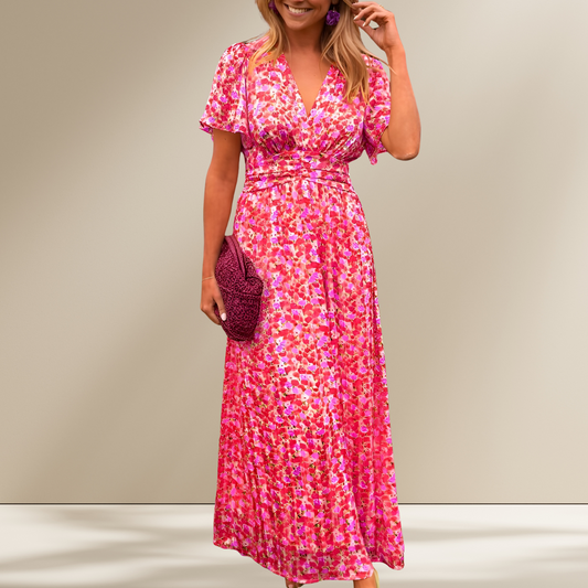 Anja™ | Maxikleid mit V-Ausschnitt
