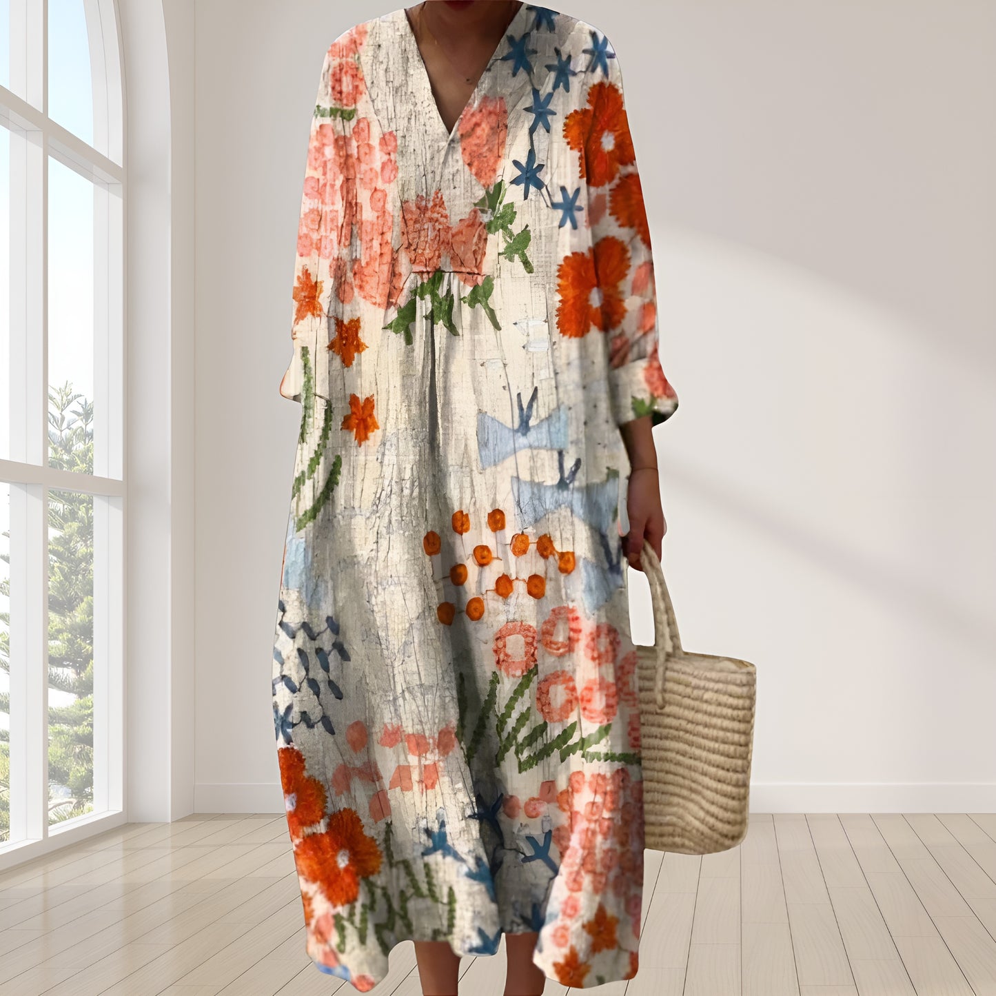 Mira™ | Elegantes Kleid mit Blumenprint