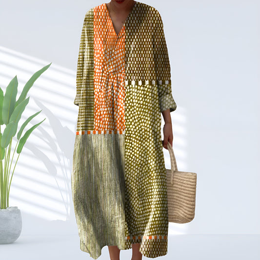 Nina™ | Luftiges Maxikleid mit Mustermix